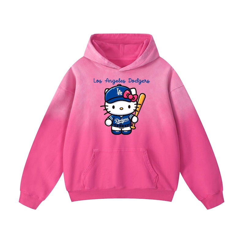 Dodgers Hello Kitty Hoodie image 1