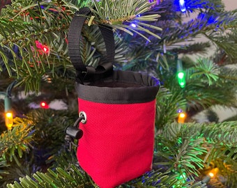 Rock Climbing Chalk Bag Christmas Ornament