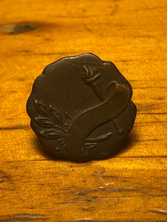 Antique bronze insignia