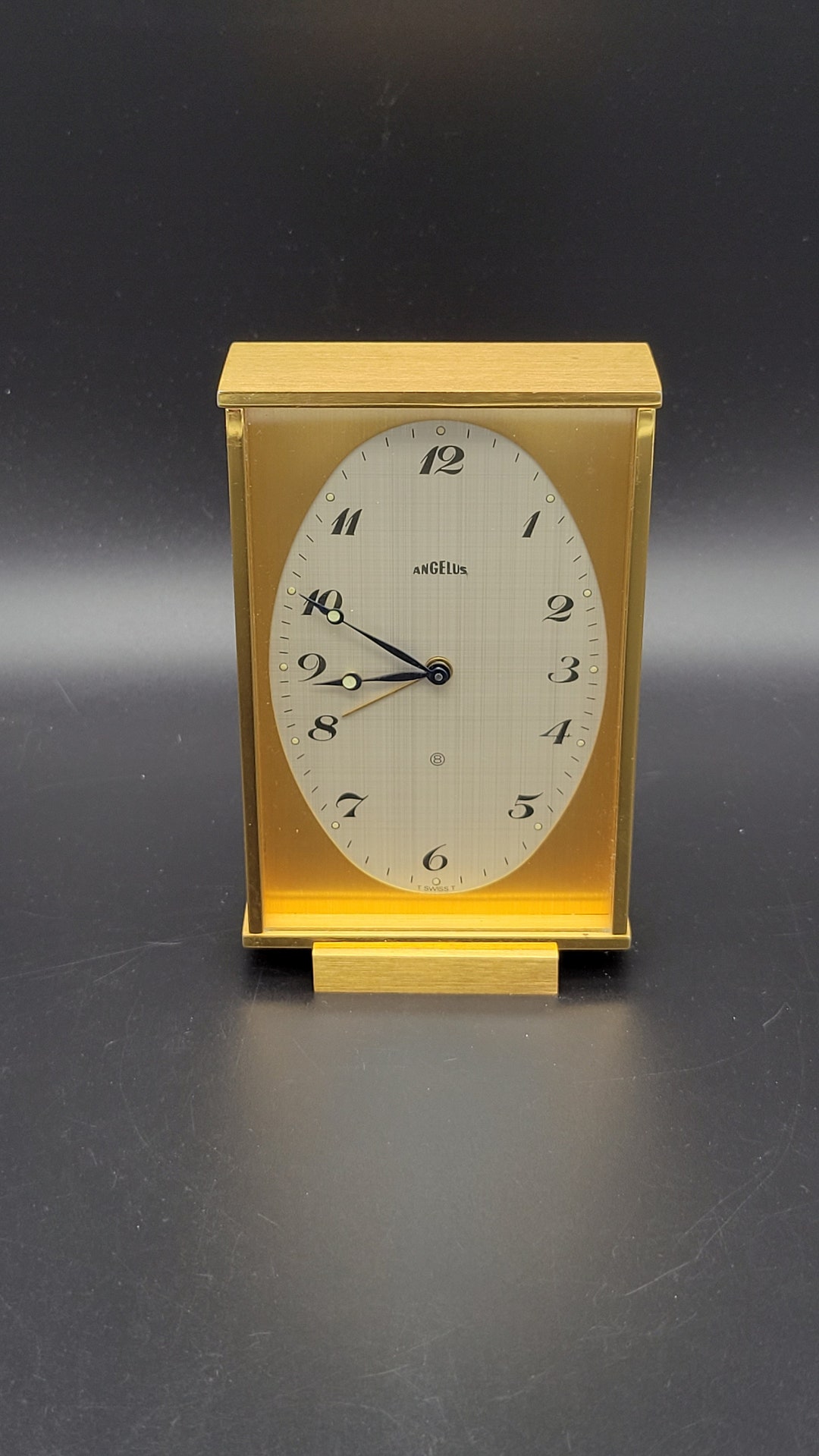 Vintage Angelus Wind up Desk Clock, Swiss Etsy