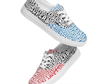 Superb Men’s miss match lace-up canvas shoes