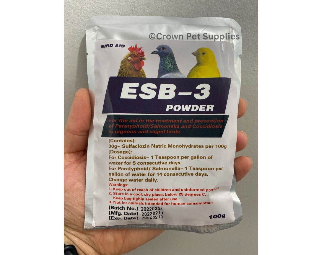 ESB3 Powder for Coccidiosis Paratyphoid in Pigeons, Aviary & Backyard