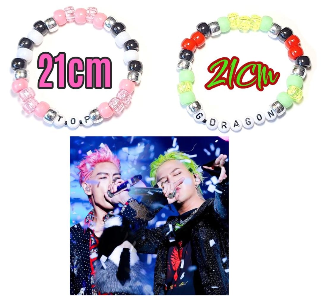 G-dragon and T.O.P Beaded Bracelets - Etsy