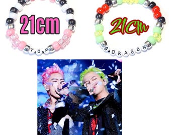 G-Dragon And T.O.P Beaded Bracelets