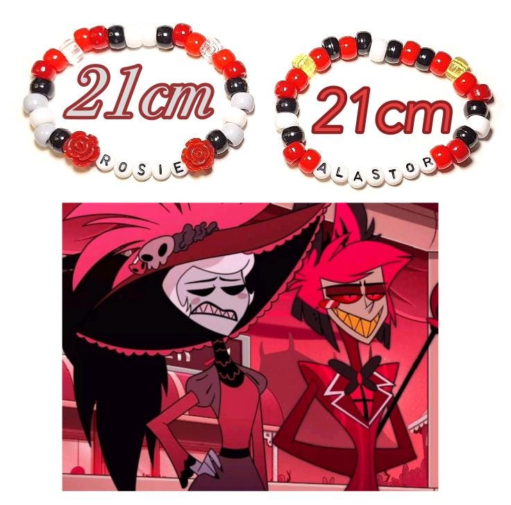 Pulseras de cuentas de Rosie y Radio Demon