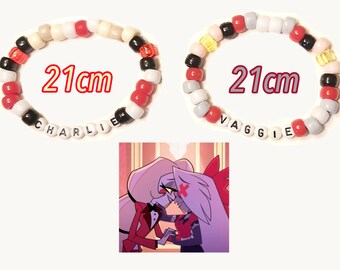 Pulseras de cuentas de Charlie y Vaggie
