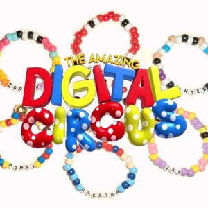 The Amazing Digital Circus Beaded Bracelets
