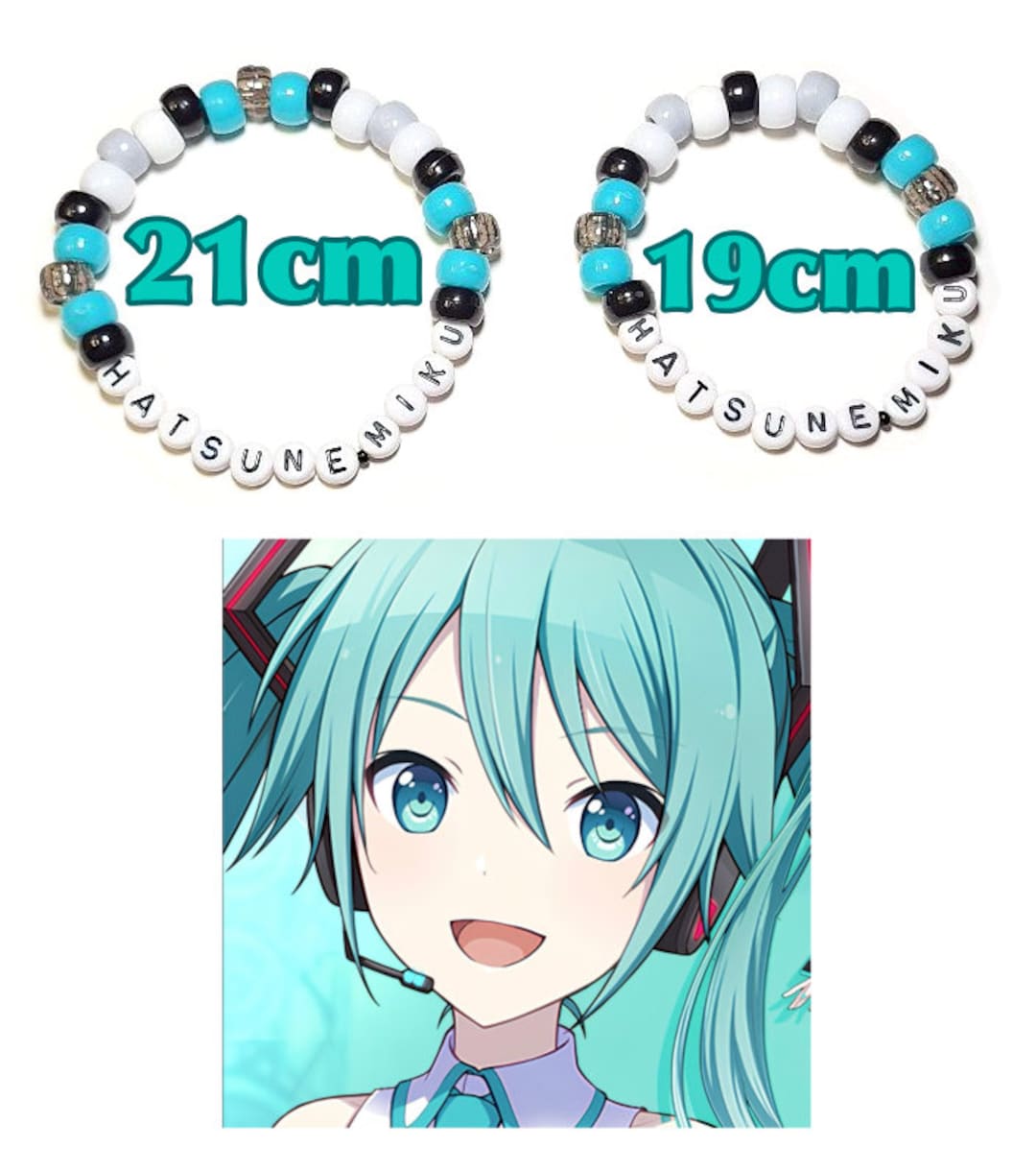 Hatsune Miku Beaded Bracelet - Etsy