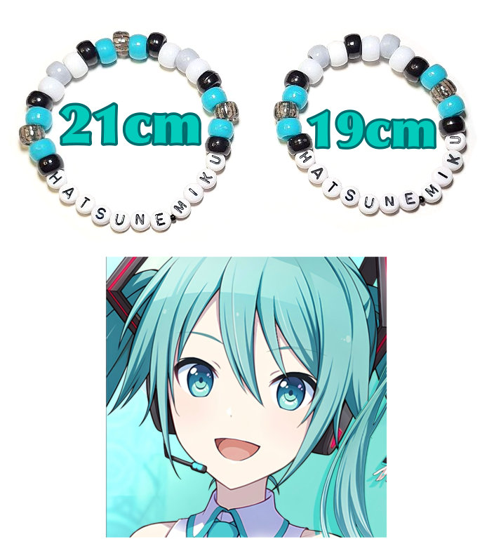 Hatsune Miku Beaded Bracelet - Etsy