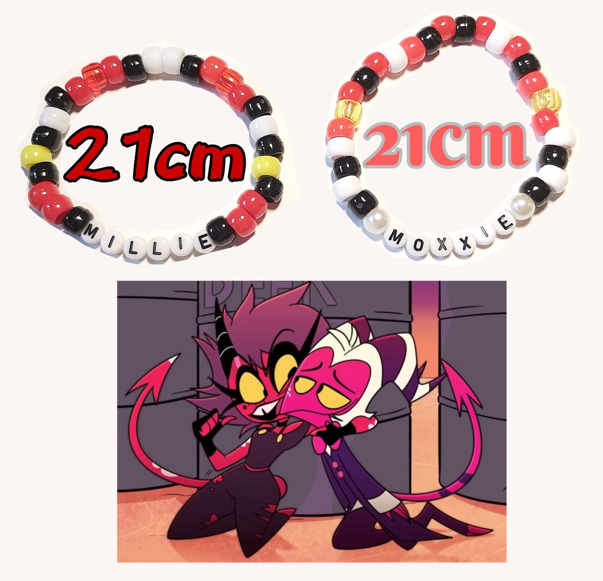 Millie And Moxxie Beaded Bracelets