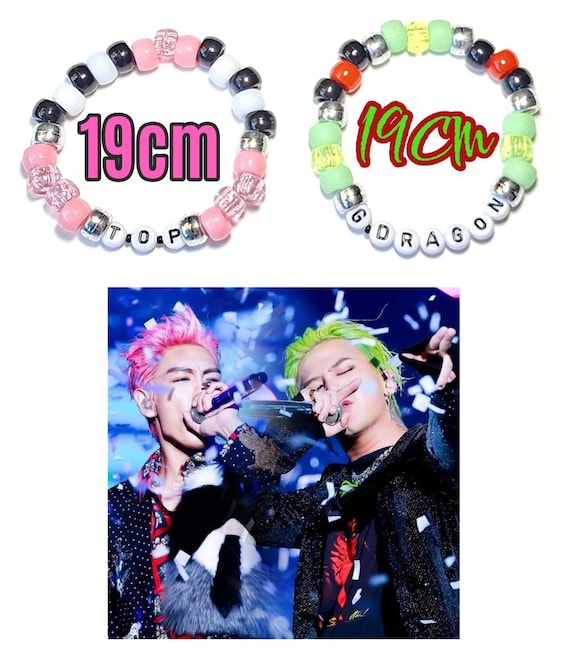 G-dragon and T.O.P Beaded Bracelets - Etsy