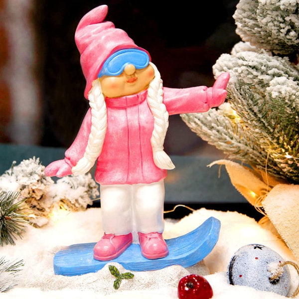 Snowboarding Gnomes Etsy