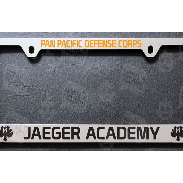 Jaeger Academy Pan Pacific Defense Corps Chrome License Plate Frame