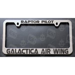 Moldura de placa cromada Raptor Pilot Galactica Air Wing