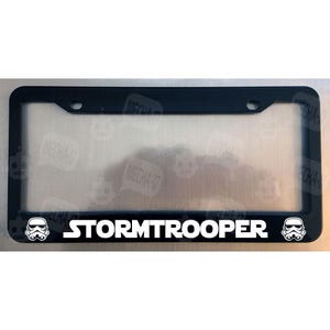 Stormtrooper Glossy Black License Plate Frame