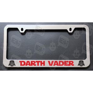 Darth Vader Chrome License Plate Frame