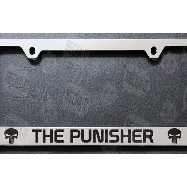 Targa Auto Anteriore Messico Messicano Punisher, Nuova, Guadalajara