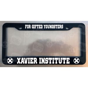 Xavier Institute For Gifted Youngsters Glossy Black License Plate Frame