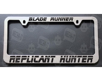 Replicant Hunter Chrome License Plate Frame
