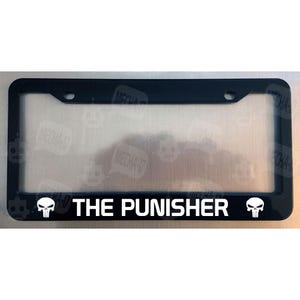 The Punisher Glossy Black License Plate Frame