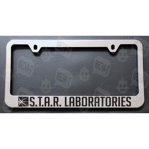 S.T.A.R. Laboratories Chrome License Plate Frame