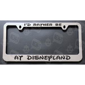 Cornice per targa cromata "Io preferirei essere a Disneyland"