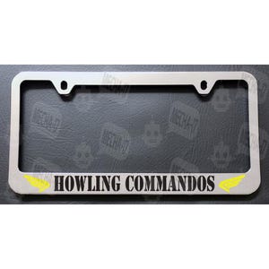 Howling Commandos Chrome License Plate Frame