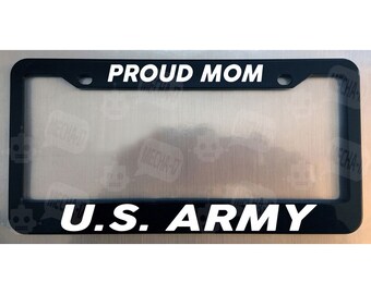 I Love Being A Mom Chrome License Plate Frame - Metal Frame For Nurse Mom, Rust-Proof, 12x6 Inch