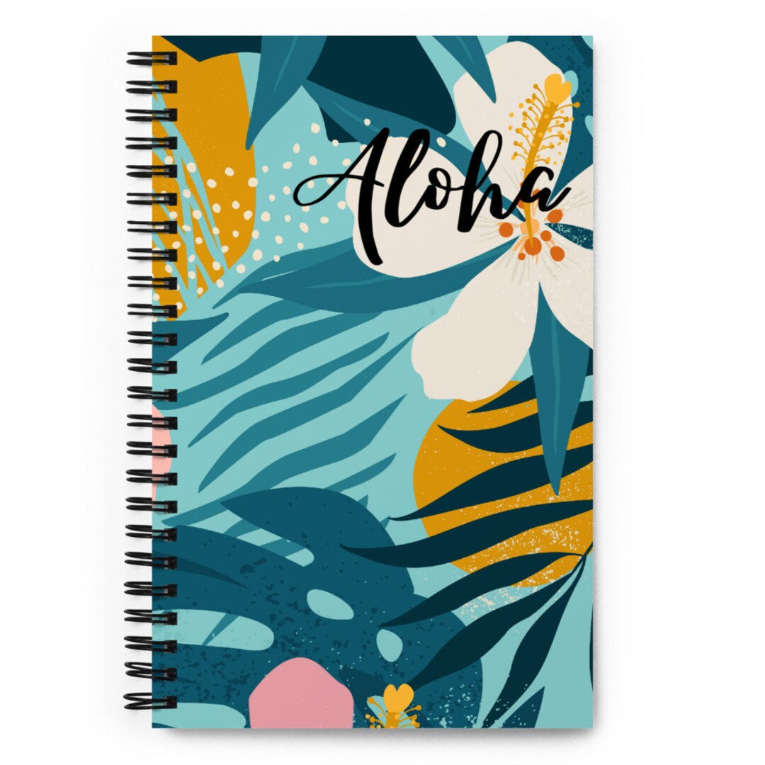 Floral Spiral Notebook Writing Journal Floral Notebook Etsy