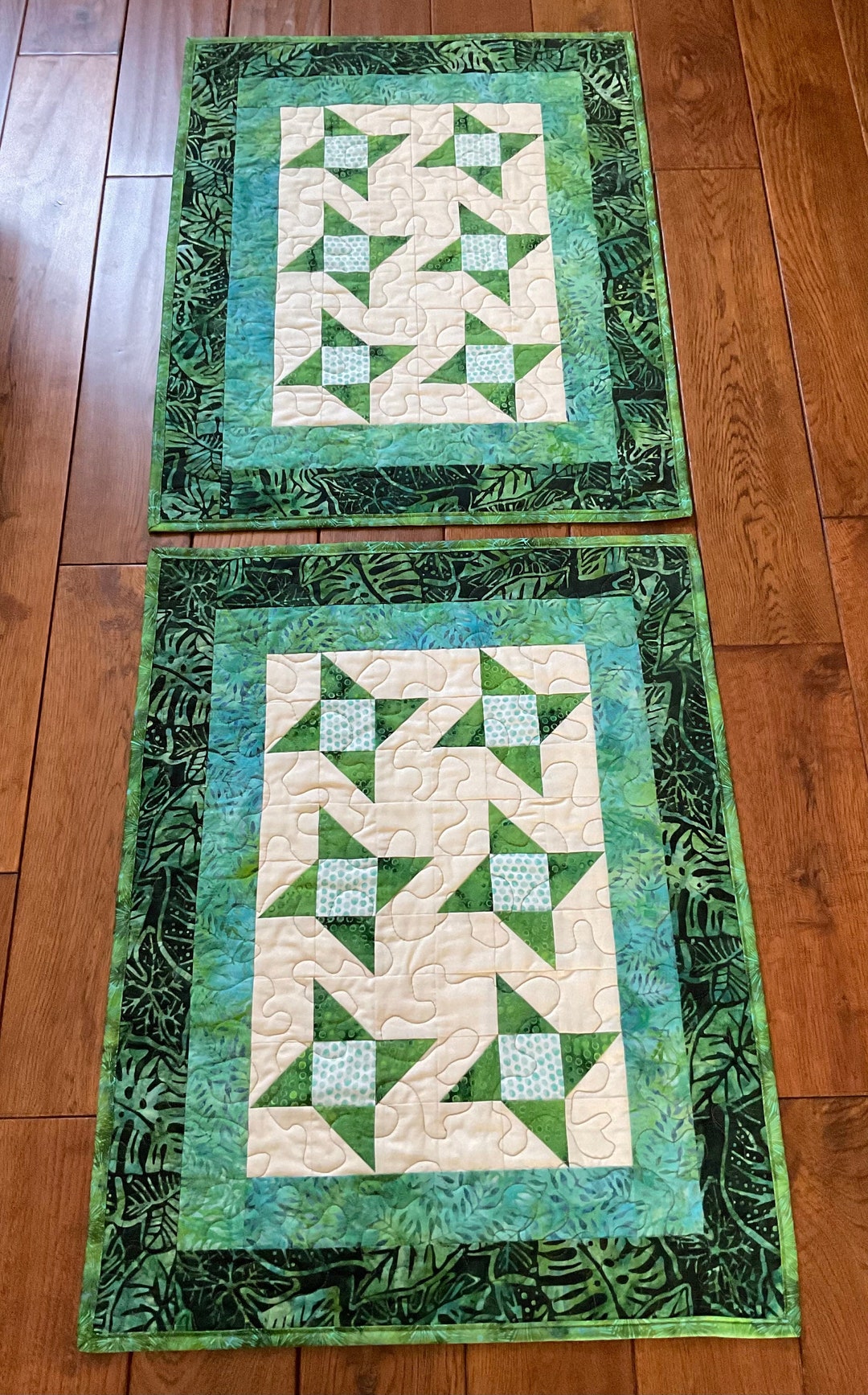 4 22 X 27 Oversized Placemats / Quilted Etsy
