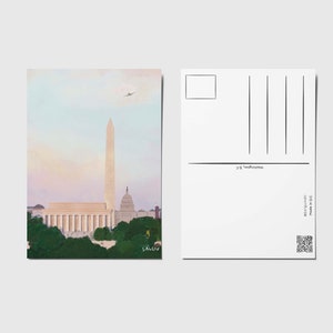 Carte postale de Washington DC - Lincoln Memorial, Washington Monument et Capitole !