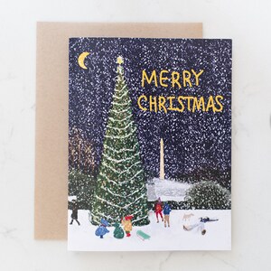 Joyeux Noël ! | Carte de Noël emblématique du monument de Washington !