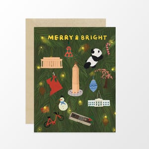 Joyeux et lumineux | Carte emblématique de Washington DC !