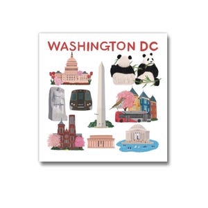 Little DC Things magnet - Capitol Building, Giant Pandas, MLK, Washington Monument, Lincoln Memorial and many more!