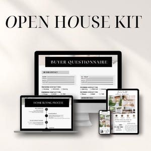 Trousse portes ouvertes | Brochure de la propriété | Brochure de l'agent immobilier | Modèle que j'édite sur CANVA