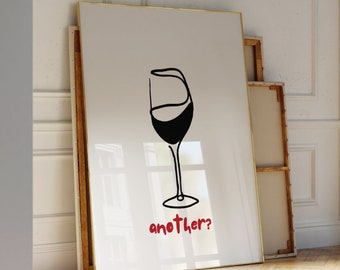 Wijnprint, alcoholprint, trendy wijnposter, barwagen kunst aan de muur, bar afdrukbare kunst, wijndecor, trendy barwagen decor