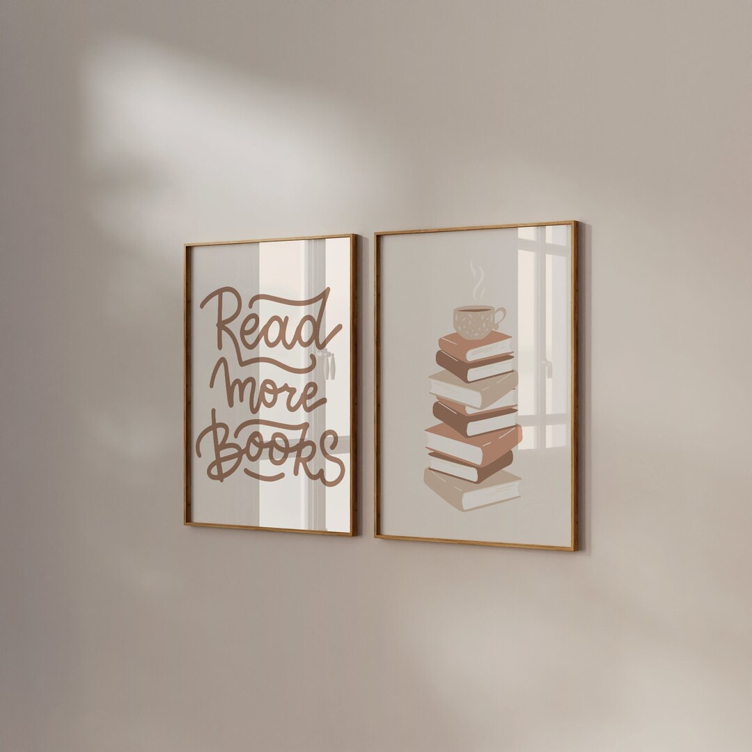 Book Stack Print Bookish Wall Art, Book Stack Print, Book Printable, Bookish Poster ...