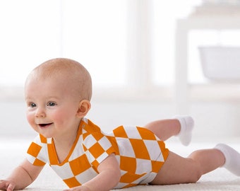 Checkerboard Baby Romper