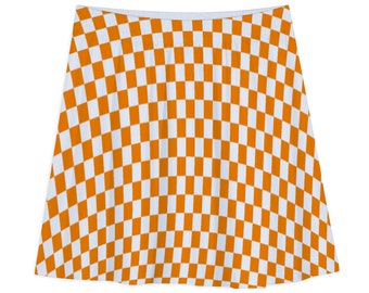 Checkerboard A-line Skirt