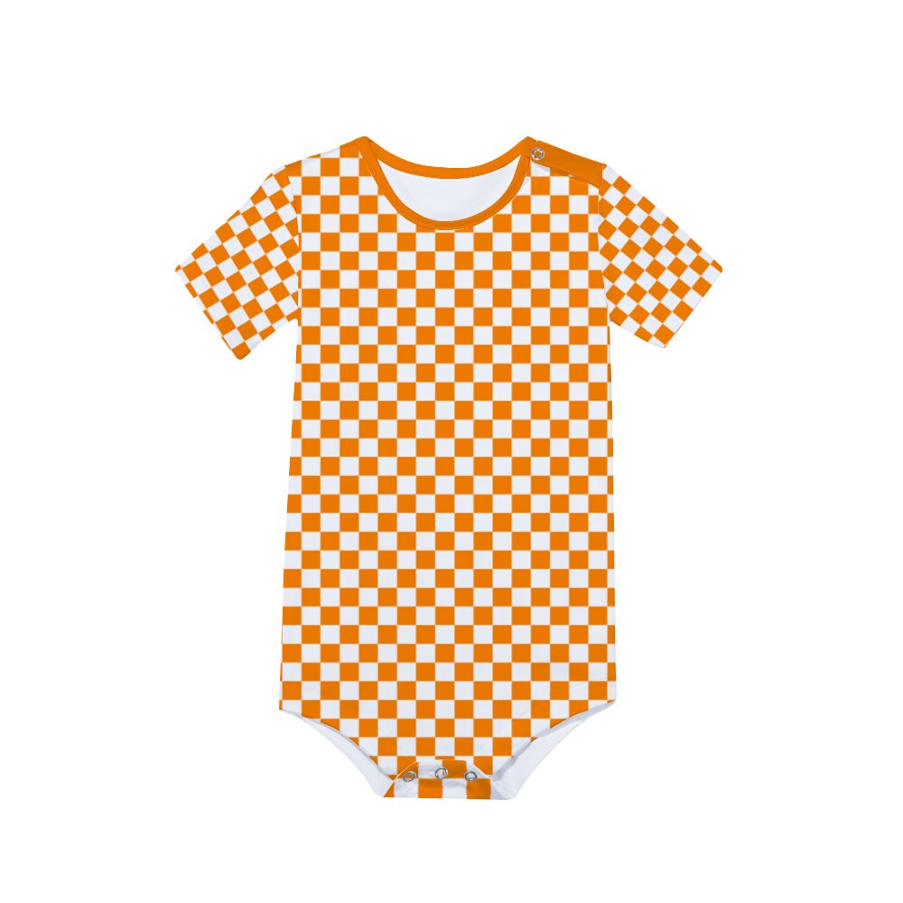Checkered Baby Onesie Checkerboard Baby Apparel Etsy