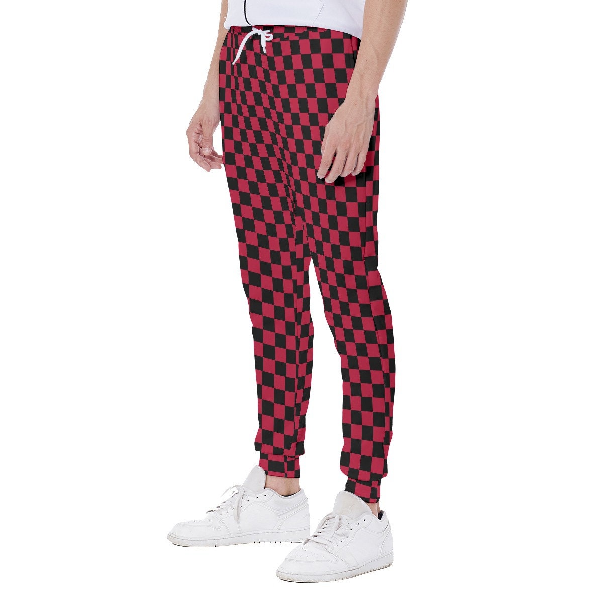 Checkerboard sweatpants clearance