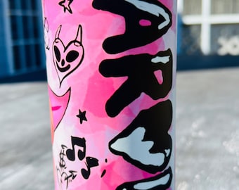 Karol g tumbler cup 20oz. Bichotas season. A great gift for the special one. Karol’s g tumbler cup for your favorite cold or hot beverage.