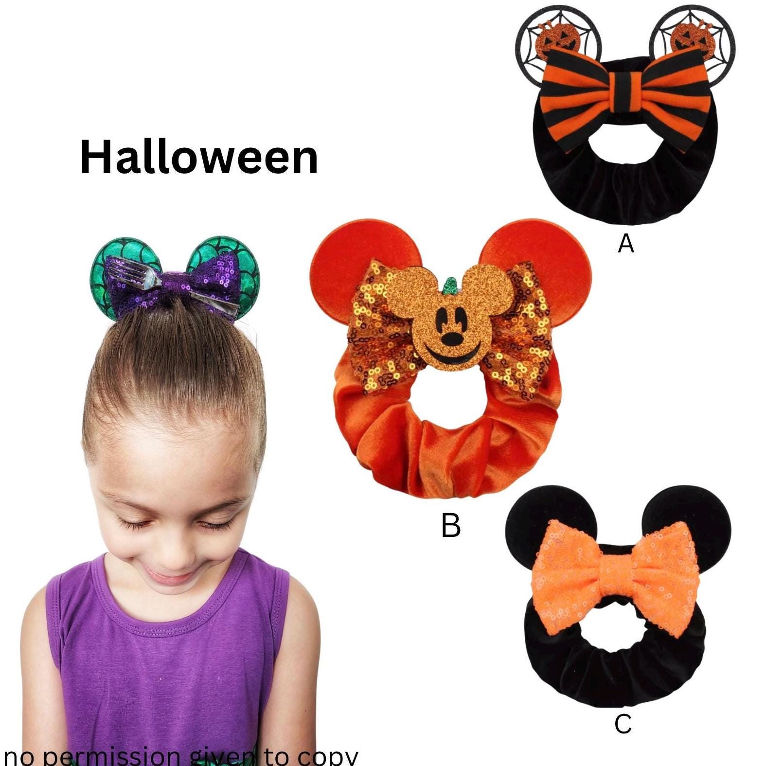 Scrunchie Mouse Ears, Hair Accessories, Halloween Theme Party, Headbands, Elastic, Party Favors, Gift Bags