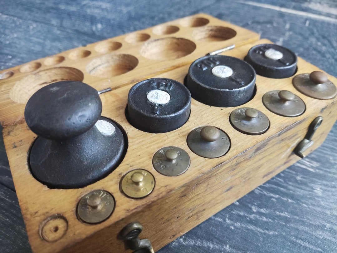 Antique Balance Scale Weights Etsy