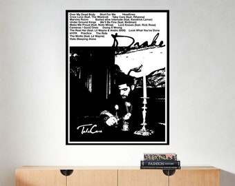 Take Care Drake / Album Wall Art / Album Art Poster / Graphic Design Art