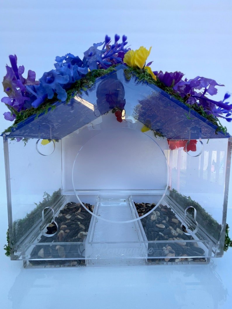 Adorning Window Bird Feeder Etsy