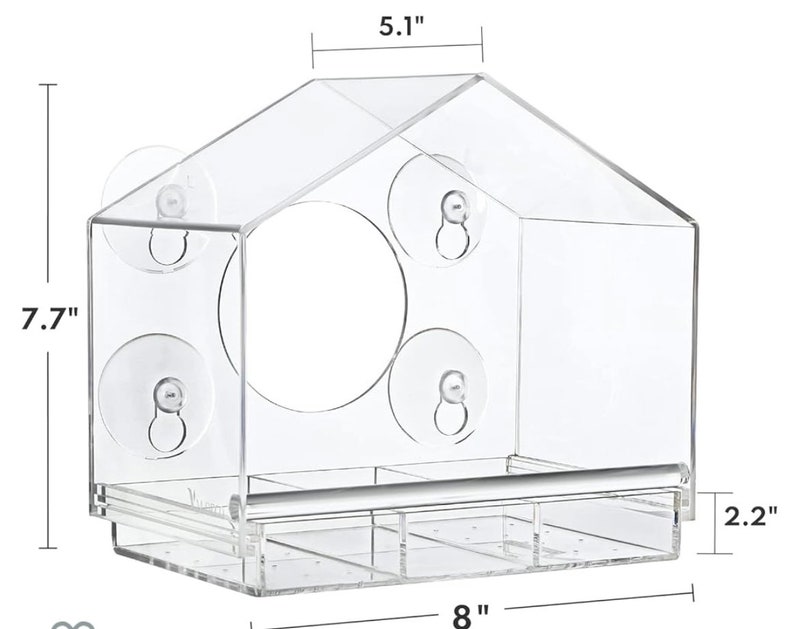 Acrylic Bird Feeder Etsy