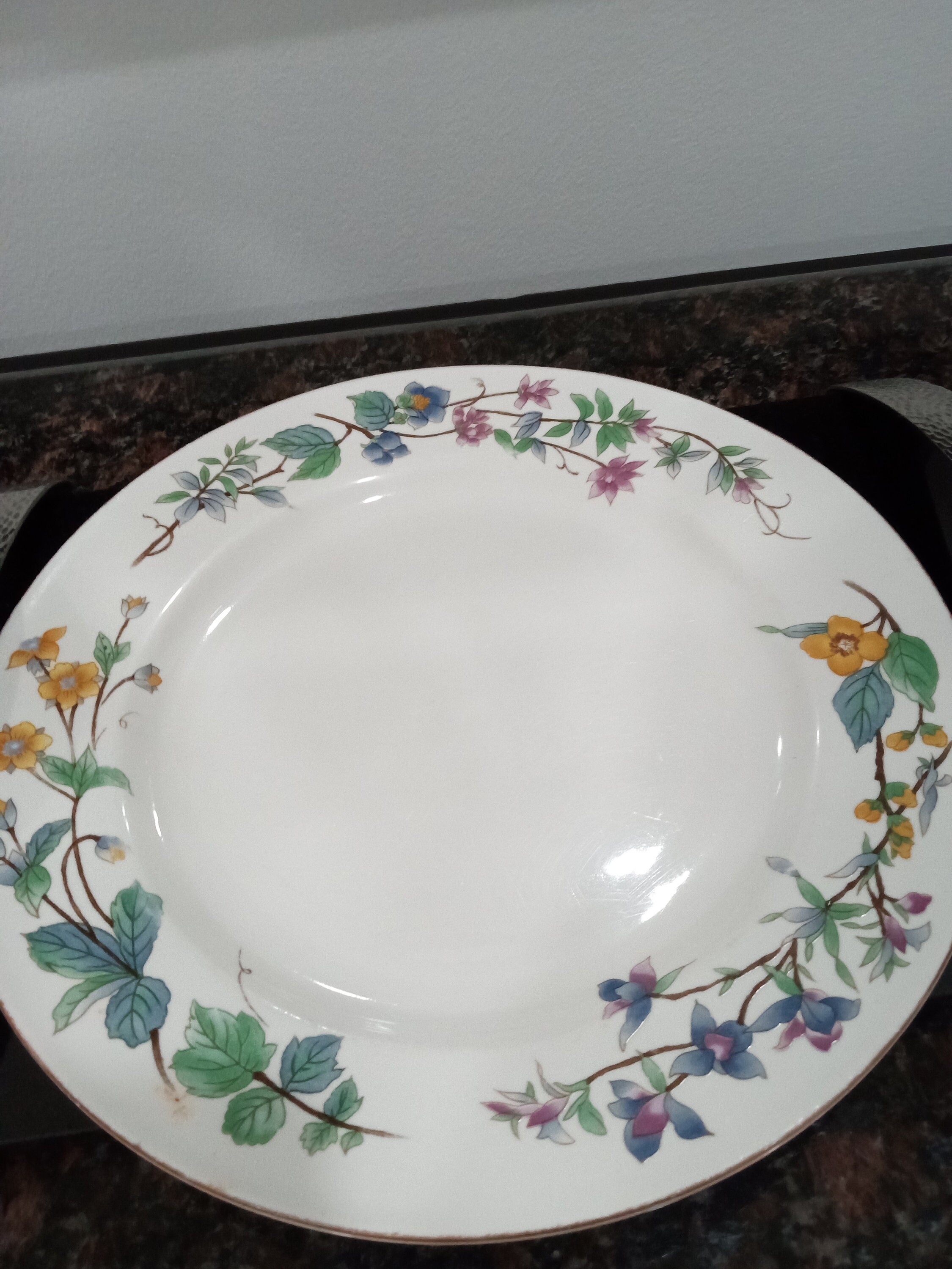 Vintage WOODHILL Botanical Flower Dinner Plate Etsy