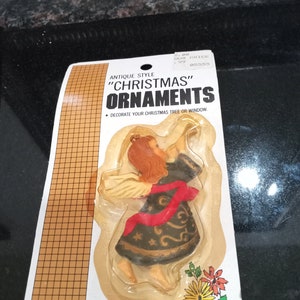 Ange de Noël vintage avec trompette