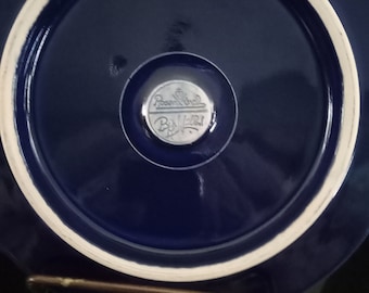 Vintage Bjorn WIINBLAD ROSENTHAL Navy Porcelain Plate Coaster